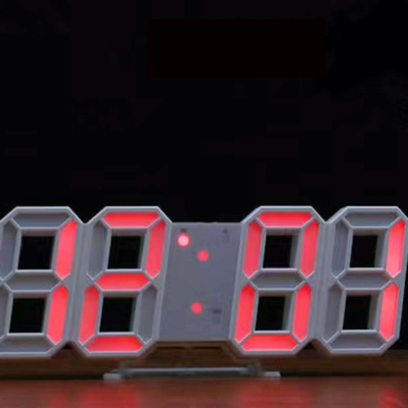 1pc 3D LED Digital Clock, Bedroom LED Clock For Home Decor