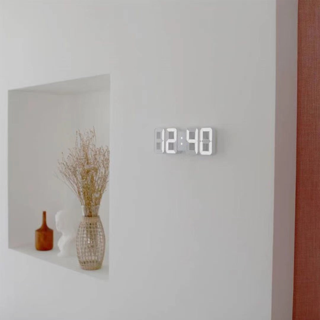 1pc 3D LED Digital Clock, Bedroom LED Clock For Home Decor