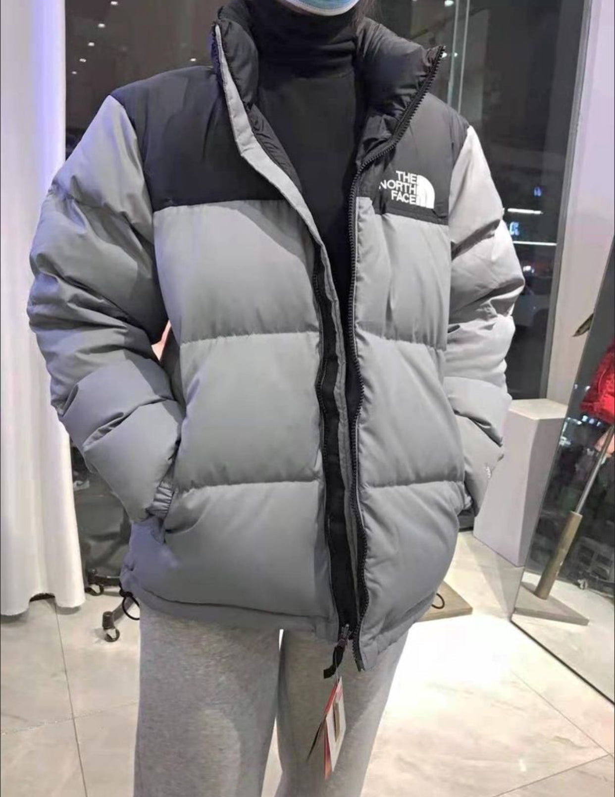 The north face Warme Winter-Daunenjacke für Herren von 1966, Oberbekleidung, Puffer-Parka, Mäntel, Oberbekleidung mit Reißverschluss