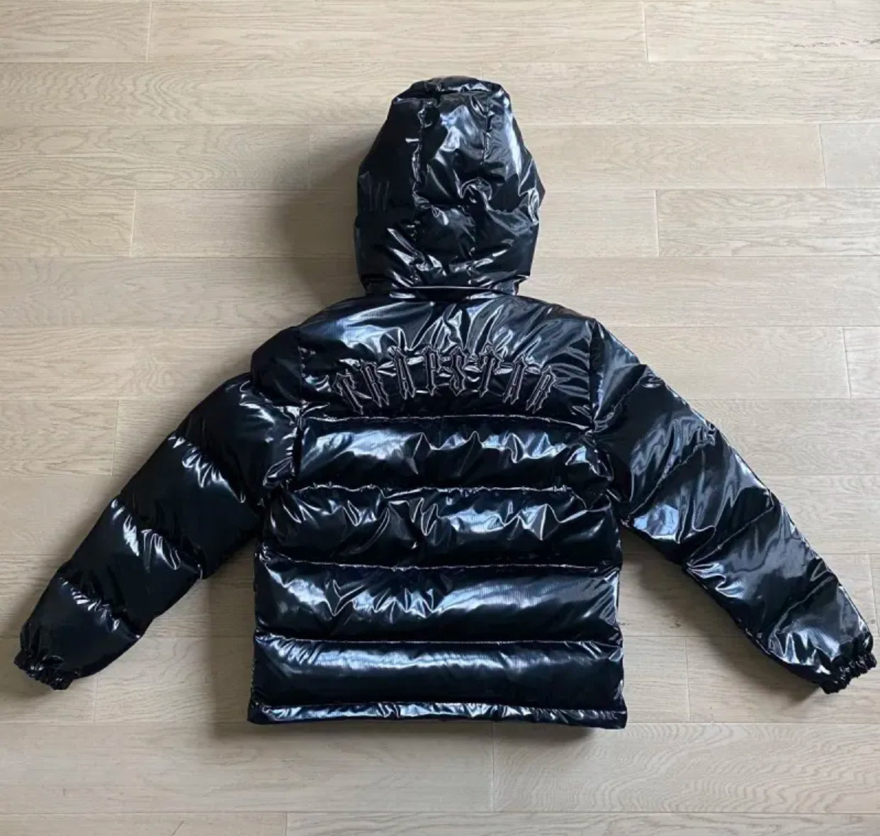 Designer-Herrenjacken, Puffer-Trapstar-Daunenparka, lange Ärmel, mit Kapuze, Oberbekleidung, Mäntel, gepolsterte, winddichte Weste