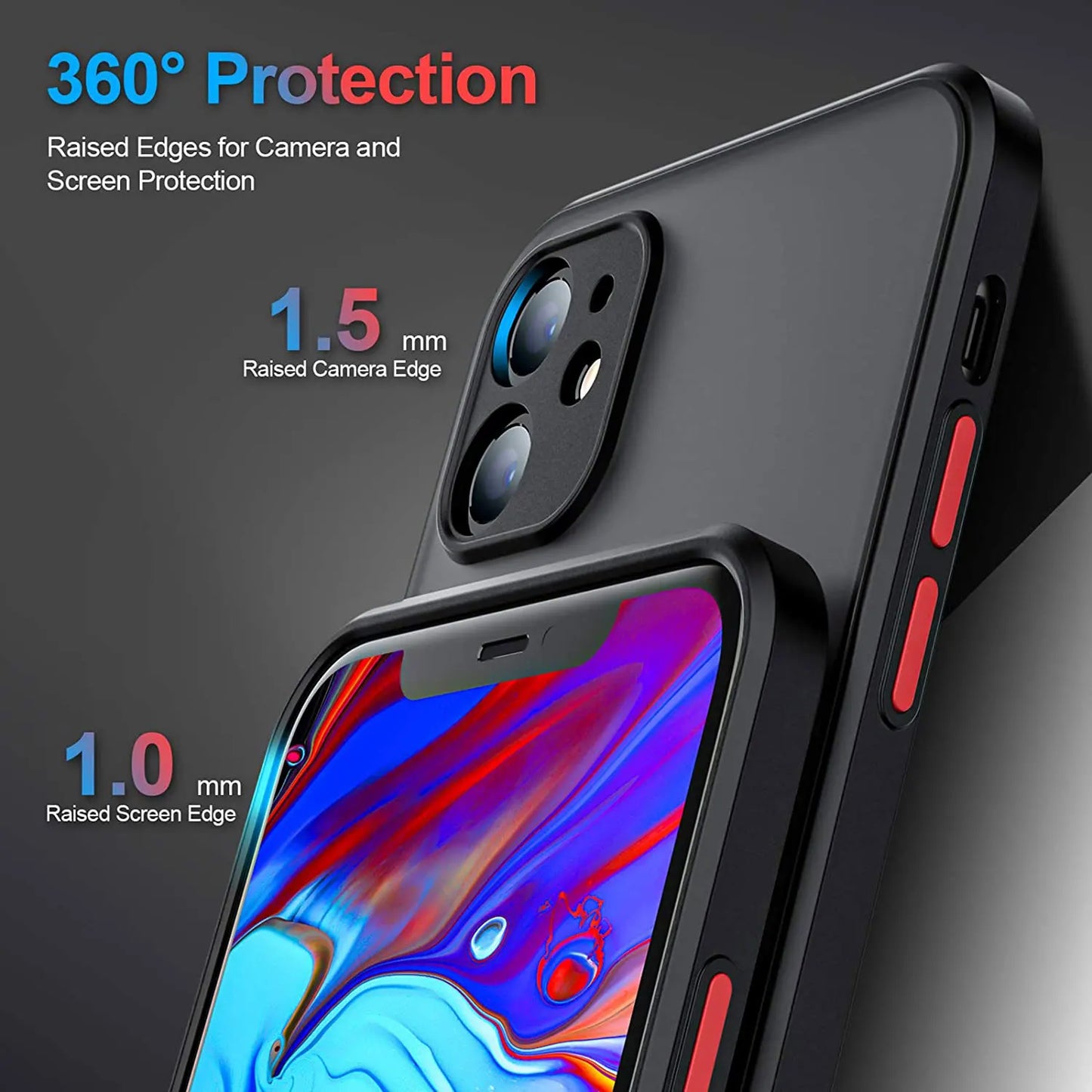 Irak Cumhuriyeti iPhone 15 14 13 12 11 Pro Max XS Max X XR 7 8 Artı 6S 5S Buzlu Saydam Funda Telefon Kılıfı