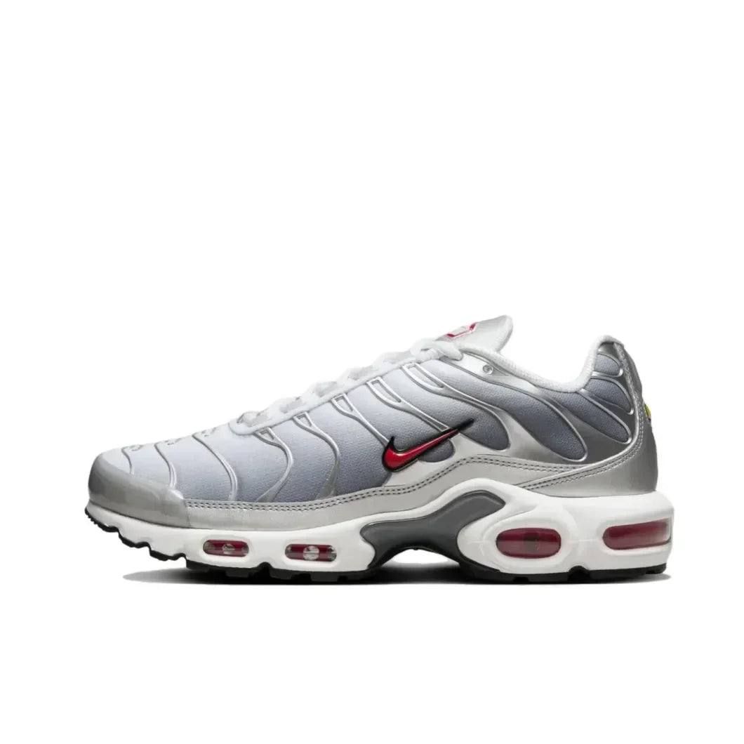 Nike Siyah Gri colorway Air Max Plus TN erkek Retro Düşük Üst Rahat Koşu Ayakkabıları Rahat Şok Emme Spor Ayakkabıları