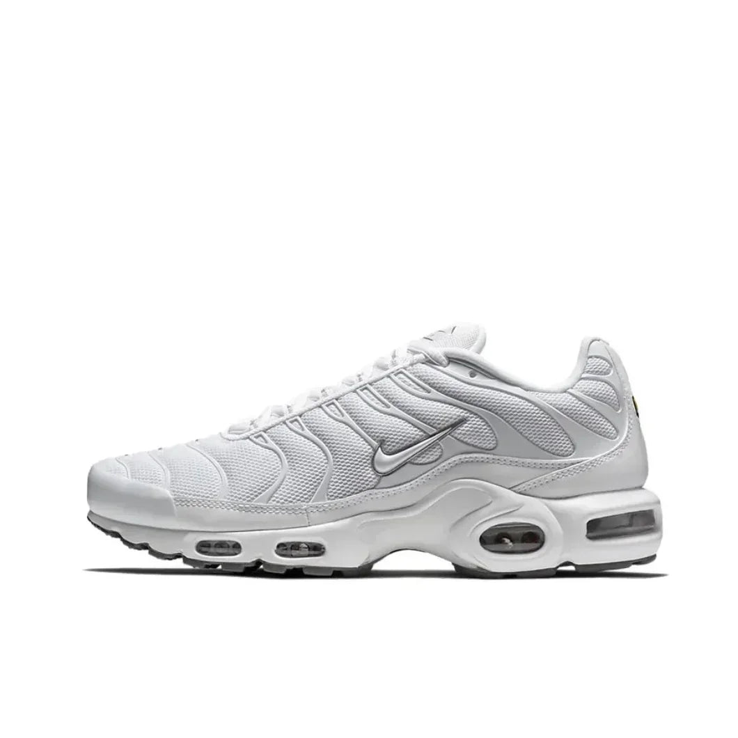 Nike Siyah Gri colorway Air Max Plus TN erkek Retro Düşük Üst Rahat Koşu Ayakkabıları Rahat Şok Emme Spor Ayakkabıları