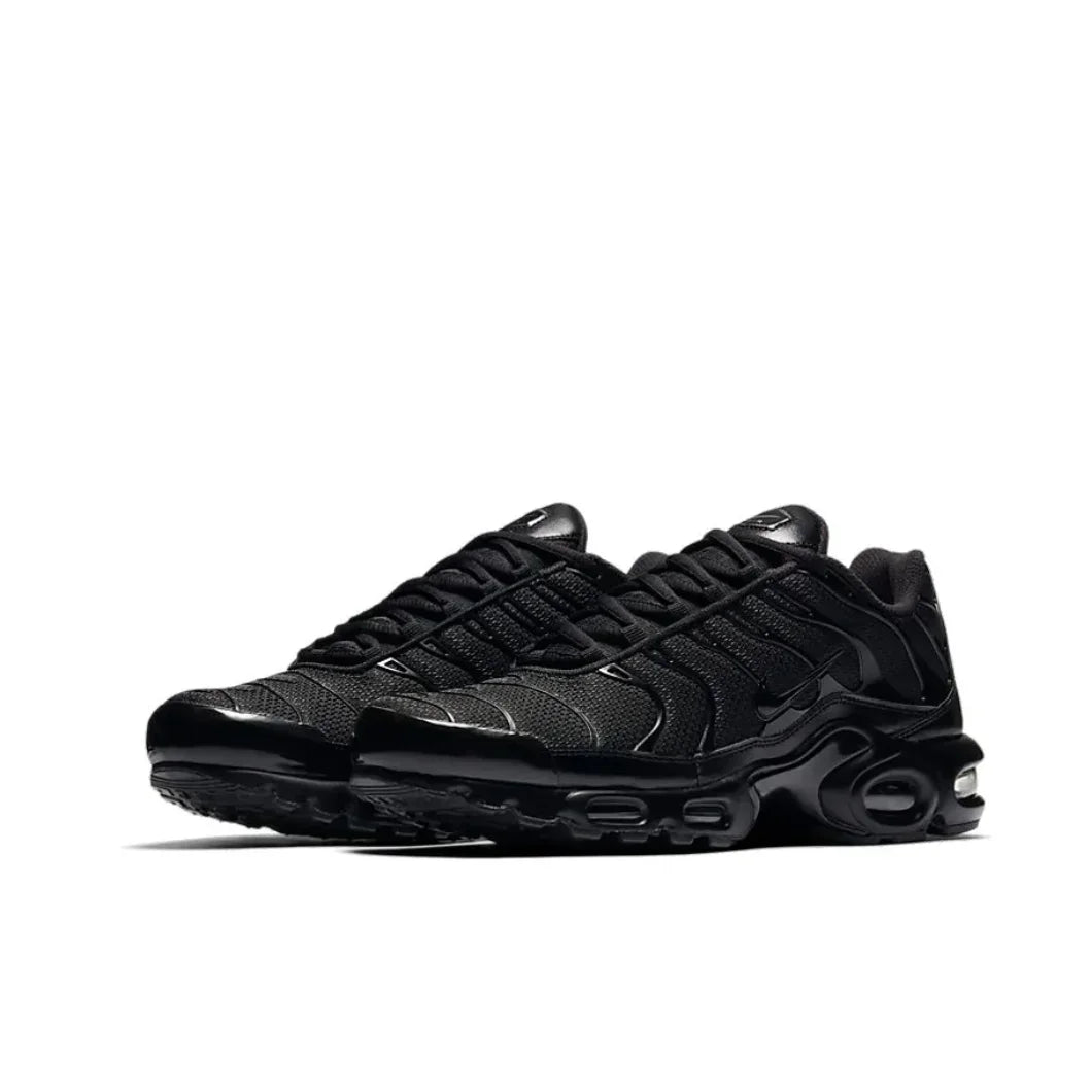 Nike Black Gray colorway Air Max Plus TN Men's Retro Low Top Casual Running Shoes Comfortable Shock Absorption Sneakers