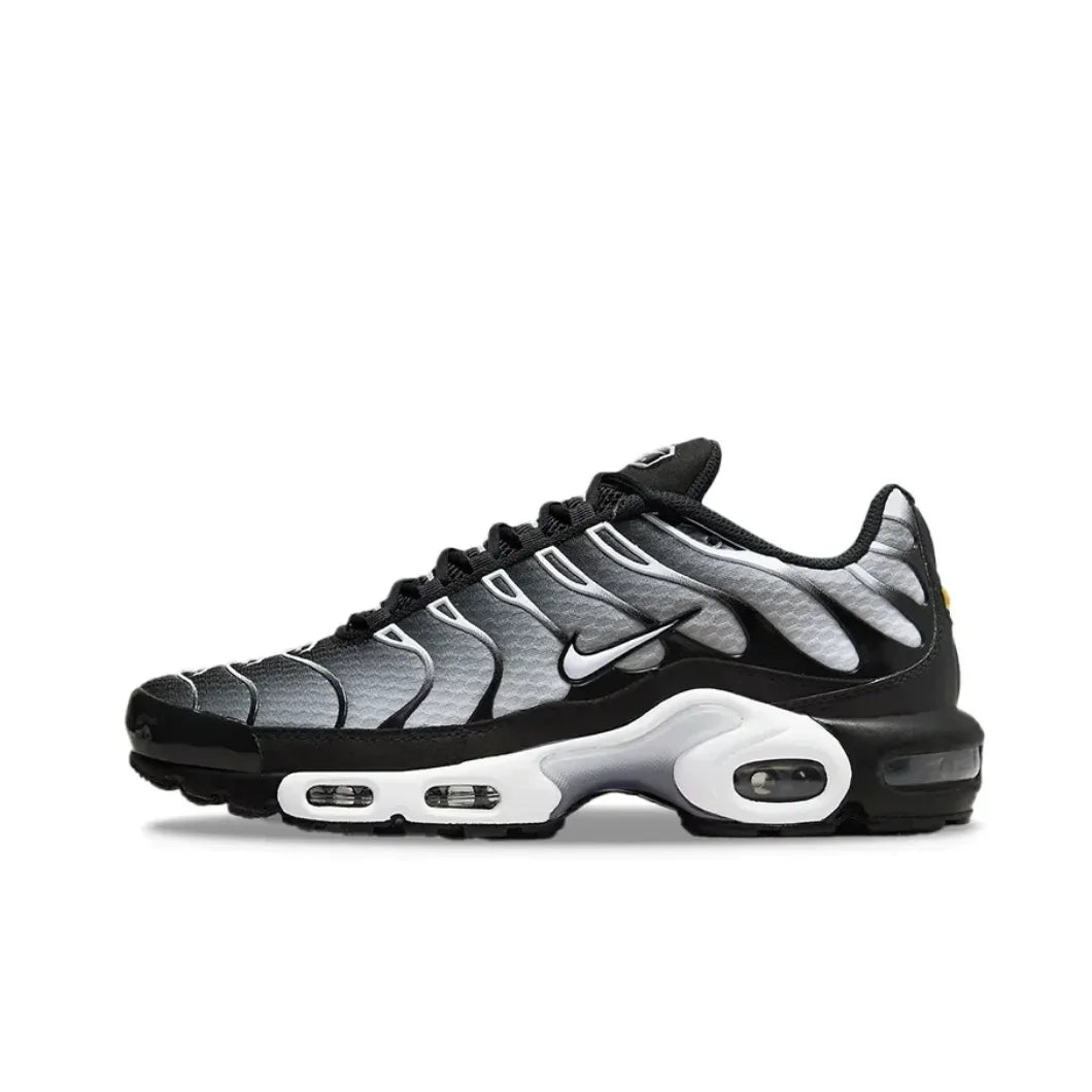 Nike Siyah Gri colorway Air Max Plus TN erkek Retro Düşük Üst Rahat Koşu Ayakkabıları Rahat Şok Emme Spor Ayakkabıları