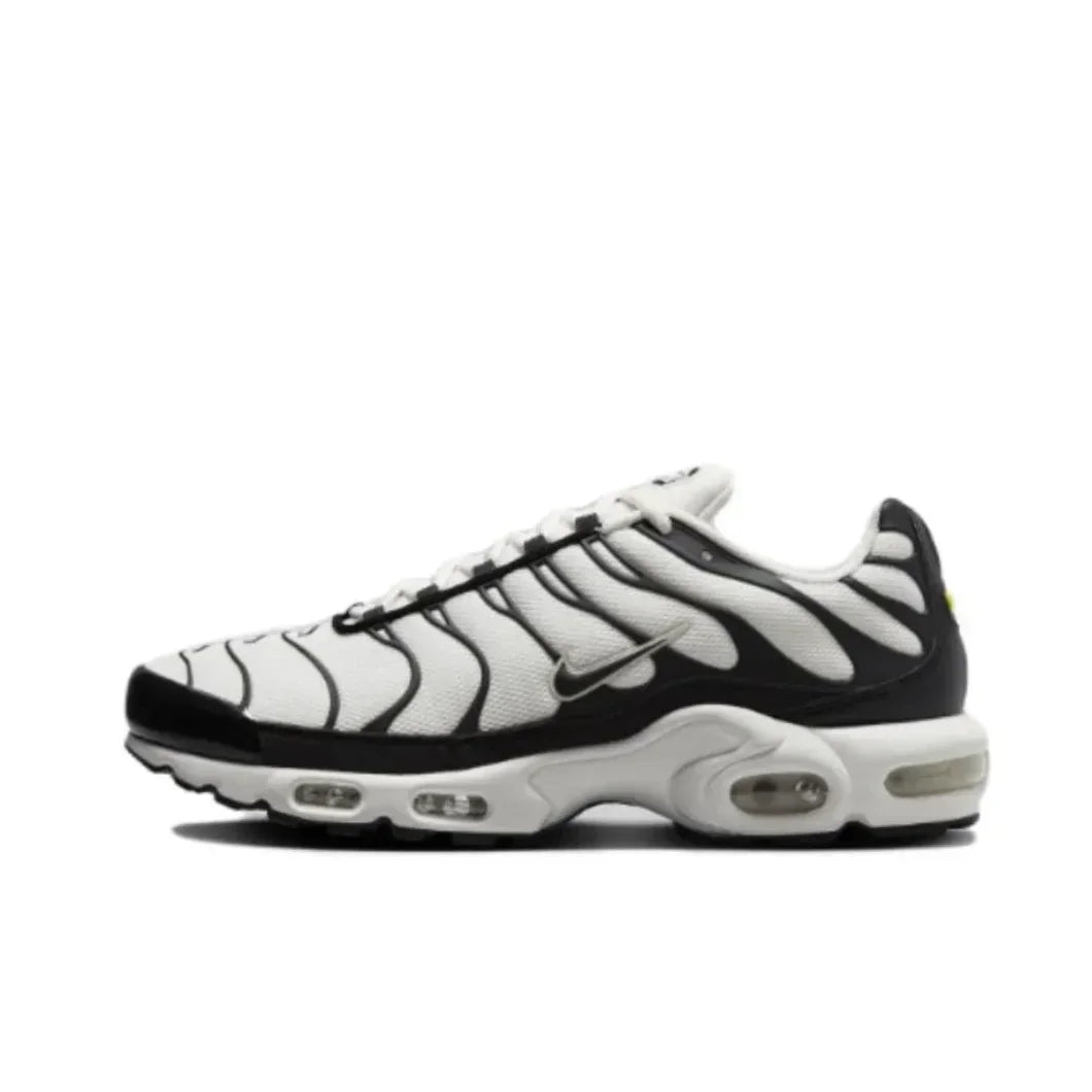 Nike Siyah Gri colorway Air Max Plus TN erkek Retro Düşük Üst Rahat Koşu Ayakkabıları Rahat Şok Emme Spor Ayakkabıları