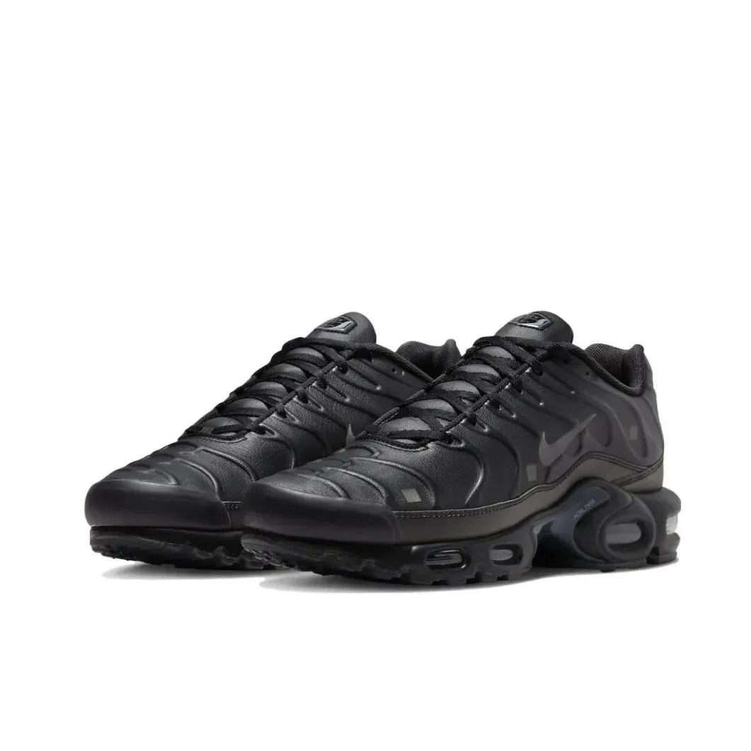 Nike Siyah Gri colorway Air Max Plus TN erkek Retro Düşük Üst Rahat Koşu Ayakkabıları Rahat Şok Emme Spor Ayakkabıları