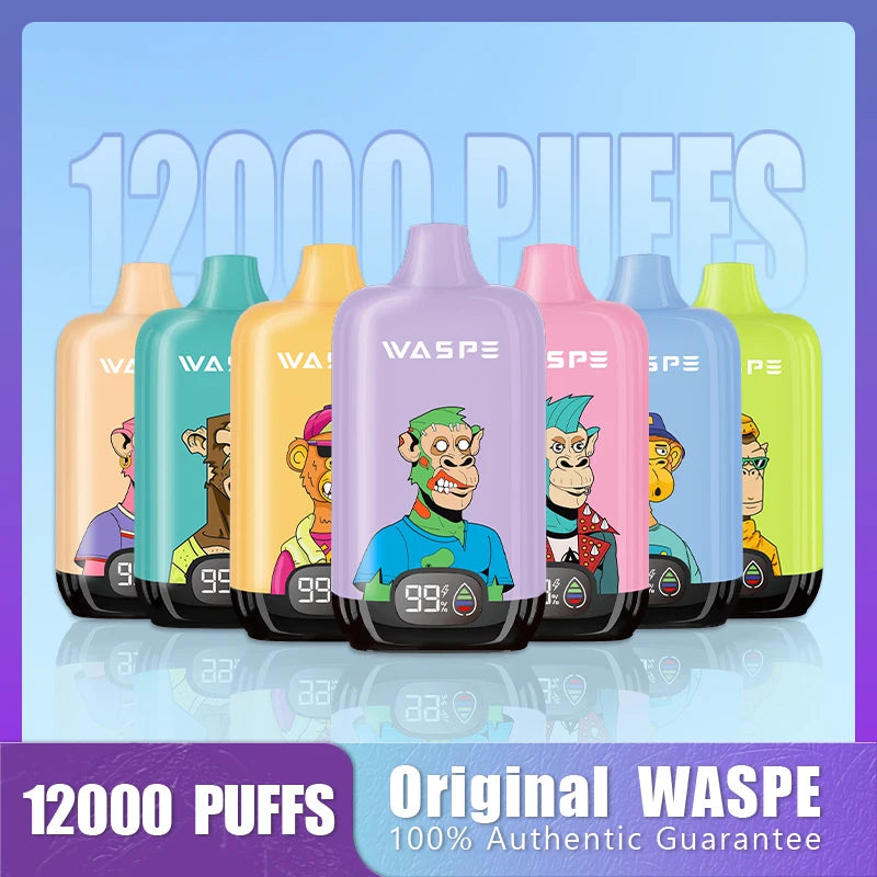 1-10Packs WASPE MTL Vape, Stepless air flow Adjustment, Mega Screen,