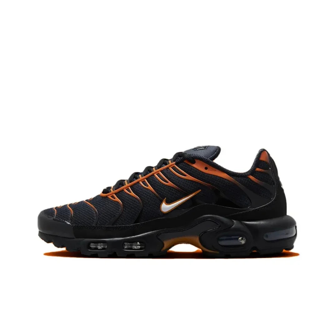 Nike Siyah Gri colorway Air Max Plus TN erkek Retro Düşük Üst Rahat Koşu Ayakkabıları Rahat Şok Emme Spor Ayakkabıları