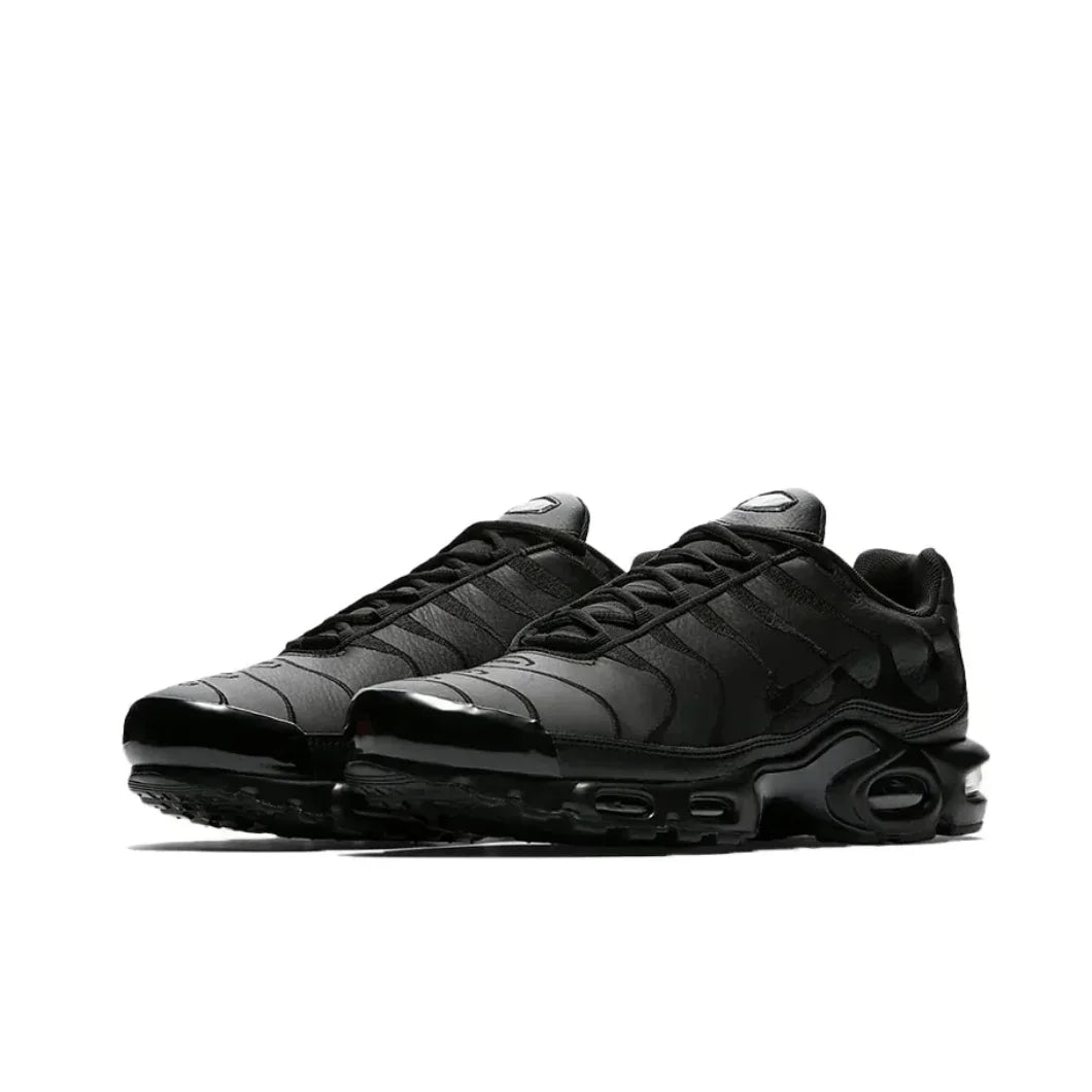 Nike Siyah Gri colorway Air Max Plus TN erkek Retro Düşük Üst Rahat Koşu Ayakkabıları Rahat Şok Emme Spor Ayakkabıları