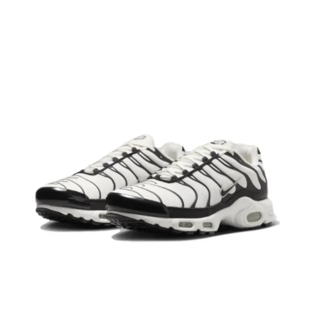 Nike Siyah Gri colorway Air Max Plus TN erkek Retro Düşük Üst Rahat Koşu Ayakkabıları Rahat Şok Emme Spor Ayakkabıları