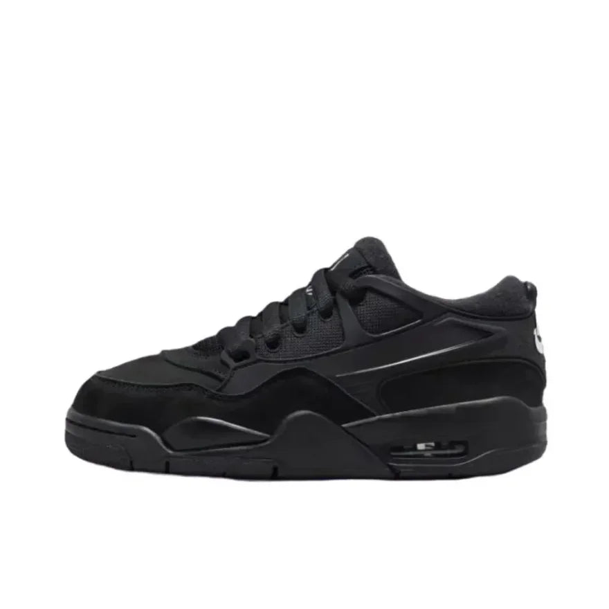 Nike Air Jordan 4 RM low men's sneakers comfortable wear basketball shoes winter classic retro trend casual shoes pure black