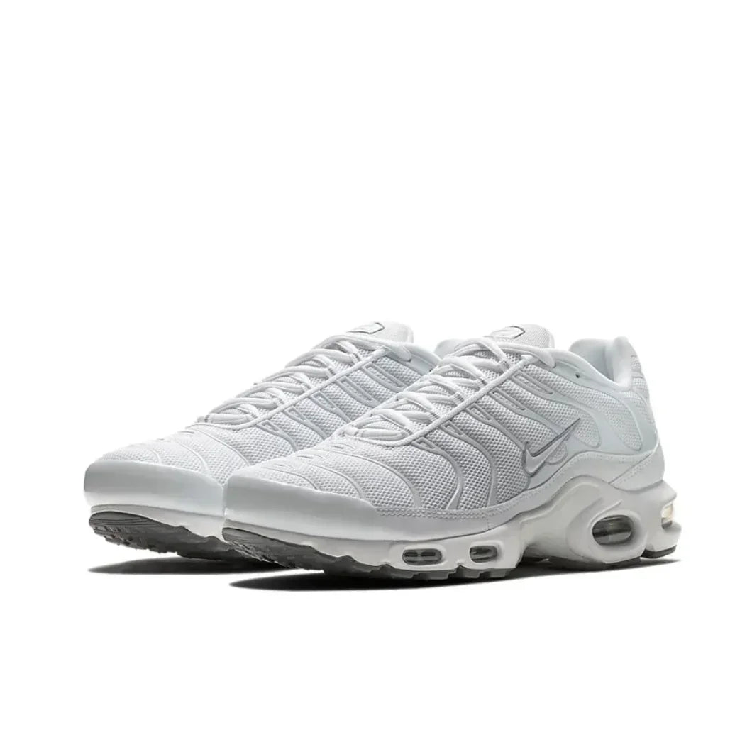 Nike Siyah Gri colorway Air Max Plus TN erkek Retro Düşük Üst Rahat Koşu Ayakkabıları Rahat Şok Emme Spor Ayakkabıları