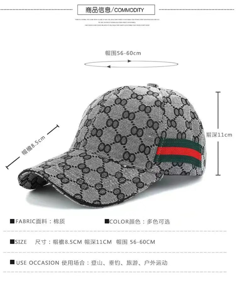 2025 Fashion trend baseball cap Casual fashion sports baseball cap Men's and women's universal hat gift first choice