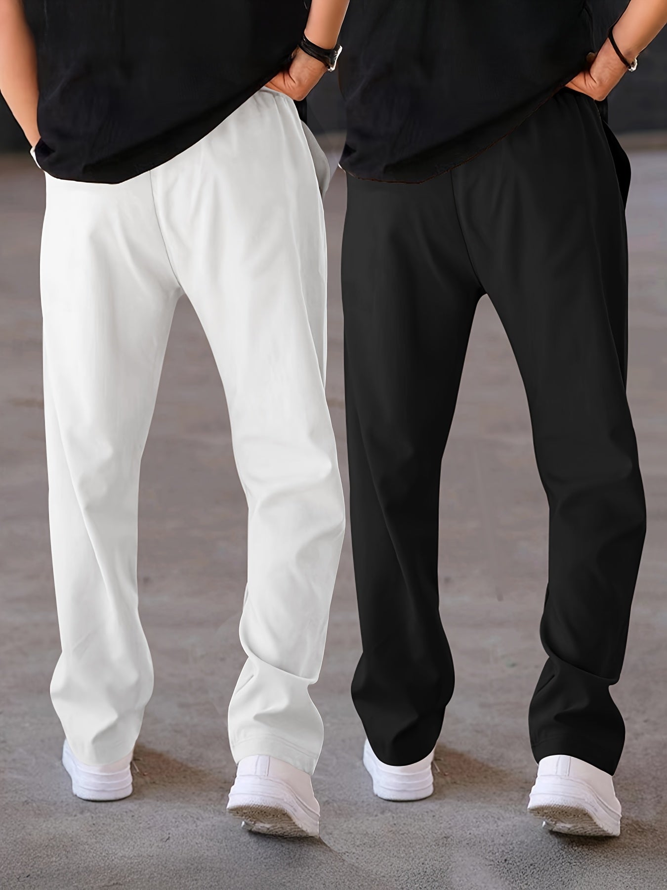 Men's Two-Pack Pants, Men's Fashion Casual Pants for Outdoors