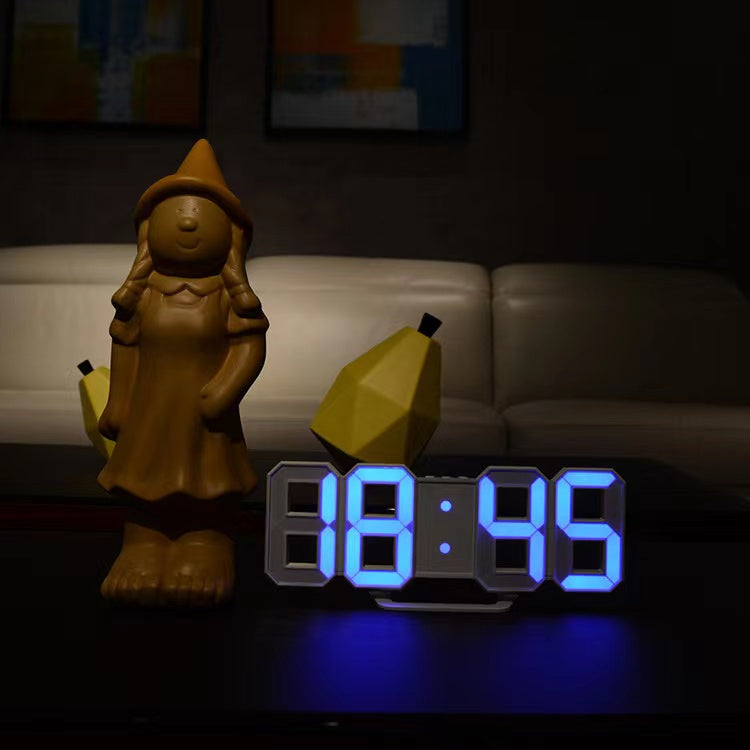 1pc 3D LED Digital Clock, Bedroom LED Clock For Home Decor